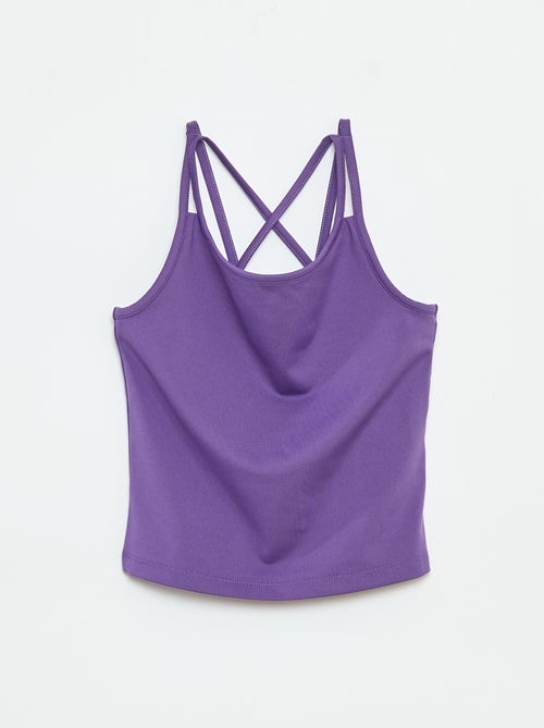 Camiseta sin mangas de tejido elástico - Kiabi