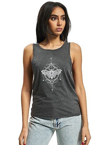 Camiseta sin mangas diseño polilla para mujer - mister tee