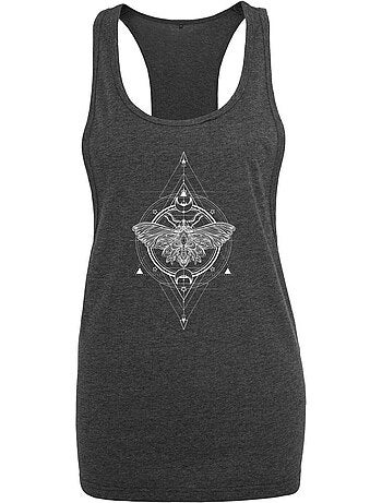 Camiseta sin mangas diseño polilla para mujer - mister tee