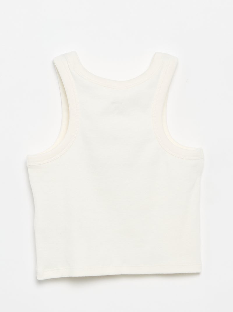 Camiseta sin mangas 'Disney' 'Stitch' Blanco - Kiabi