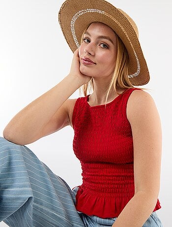 Camiseta sin mangas elástica