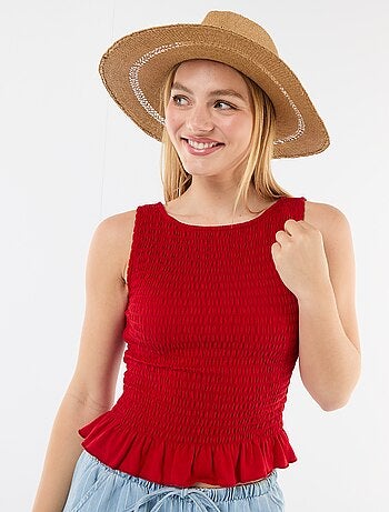 Camiseta sin mangas elástica