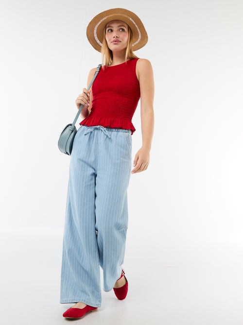 Camiseta sin mangas elástica - Kiabi