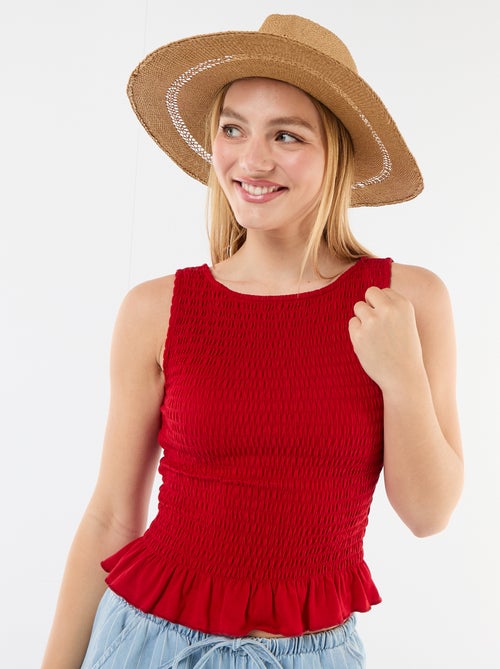 Camiseta sin mangas elástica - Kiabi