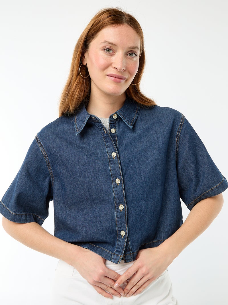 Camiseta sin mangas en canalé Gris - Kiabi