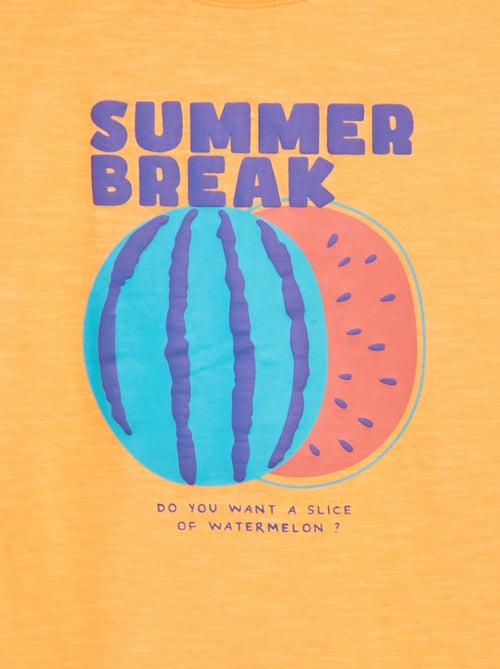 Camiseta sin mangas estampada - Kiabi