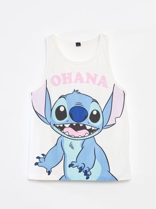 Camiseta sin mangas estampada 'Stitch'