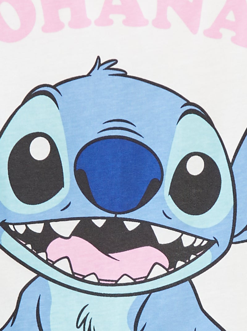 Camiseta sin mangas estampada 'Stitch' BLANCO - Kiabi