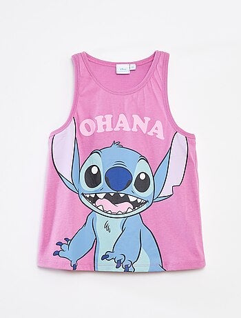 Camiseta sin mangas estampada 'Stitch'