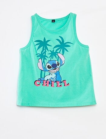 Camiseta sin mangas estampada 'Stitch'