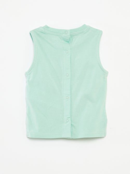 Camiseta sin mangas estampada - Kiabi