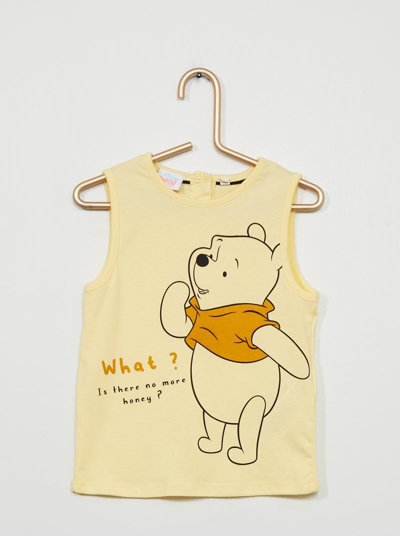 Camiseta sin mangas estampada 'Winnie The Pooh' AMARILLO - Kiabi