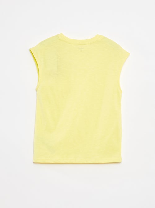 Camiseta sin mangas holgada con detalle en el pecho - Kiabi