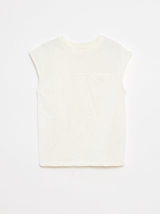 Camiseta sin mangas holgada con detalle en el pecho