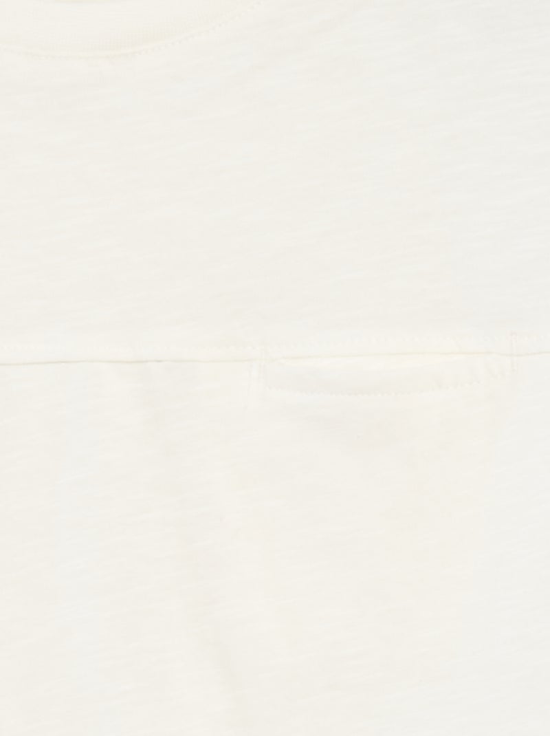 Camiseta sin mangas holgada con detalle en el pecho BEIGE - Kiabi