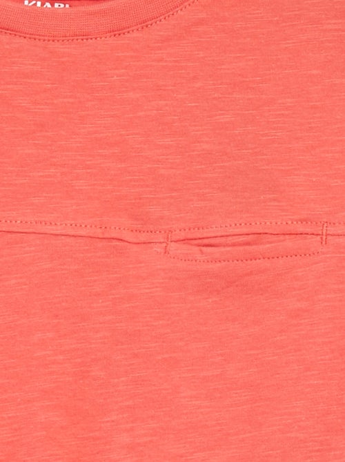 Camiseta sin mangas holgada con detalle en el pecho - Kiabi