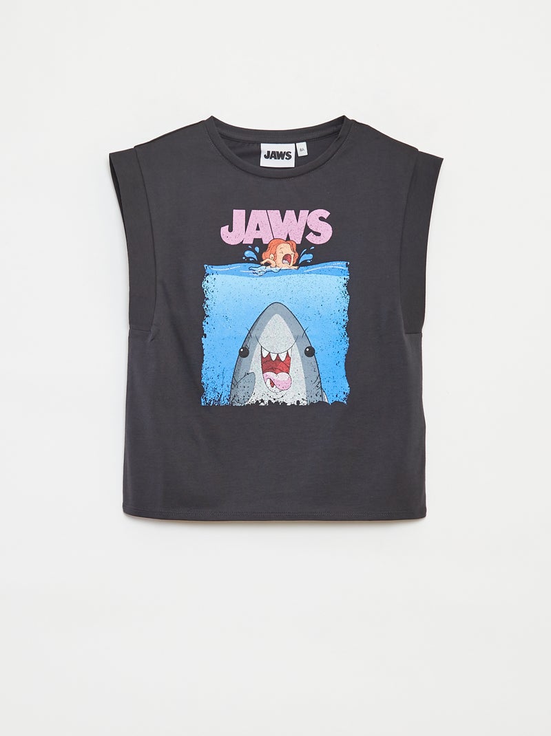Camiseta sin mangas 'Jaws' GRIS - Kiabi