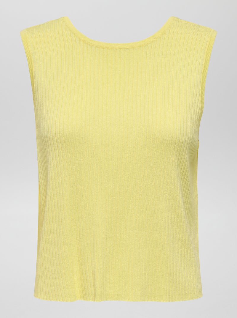 Camiseta sin mangas 'JDY' AMARILLO - Kiabi