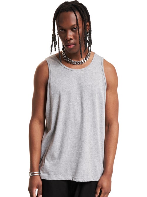 Camiseta sin mangas lisos para hombre - build your brand - Kiabi