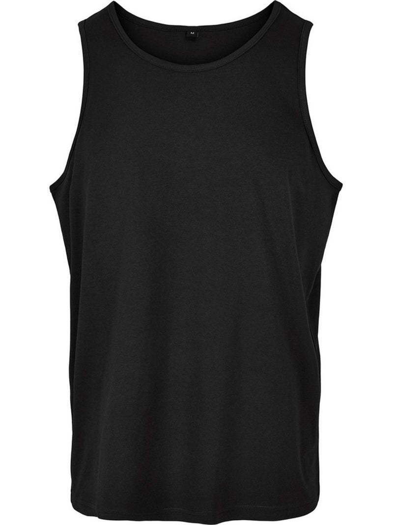 Camiseta sin mangas lisos para hombre - build your brand Negro - Kiabi