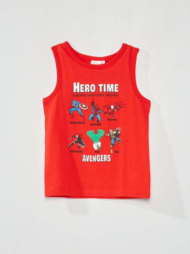 Camiseta sin mangas 'Los Vengadores' 'Marvel' rojo - Kiabi