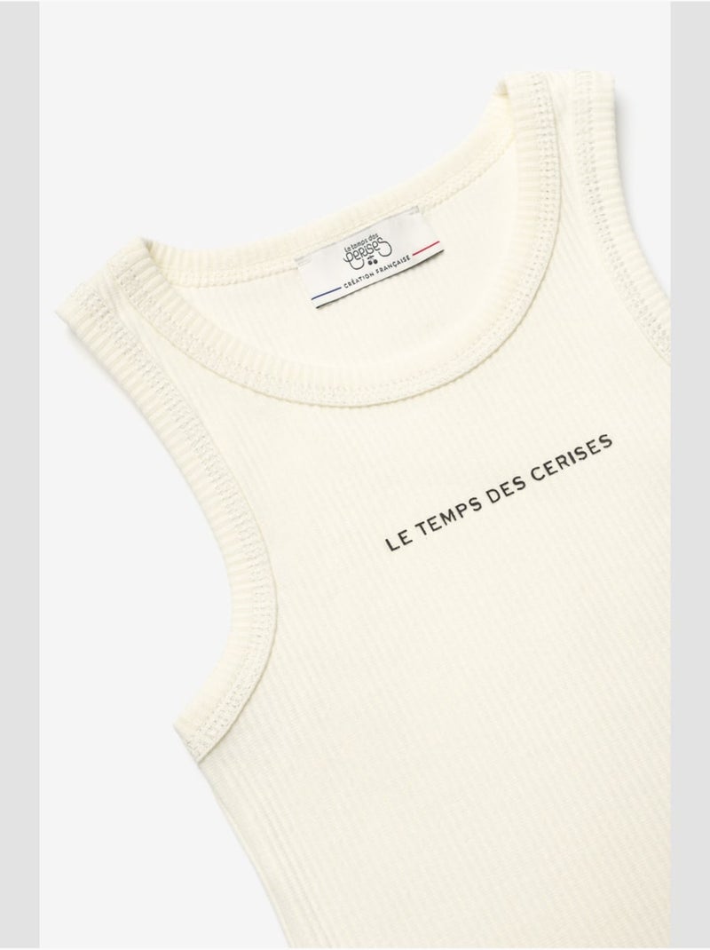 Camiseta sin mangas MARGI Blanco - Kiabi