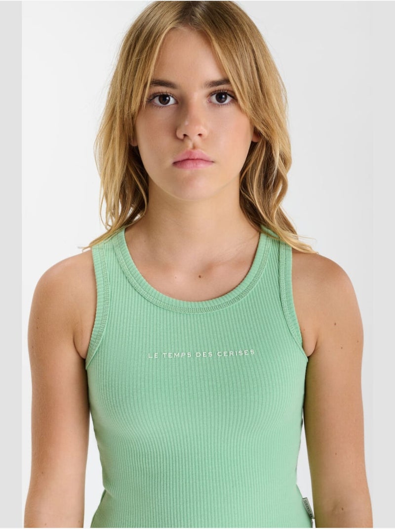 Camiseta sin mangas MARGI Verde - Kiabi