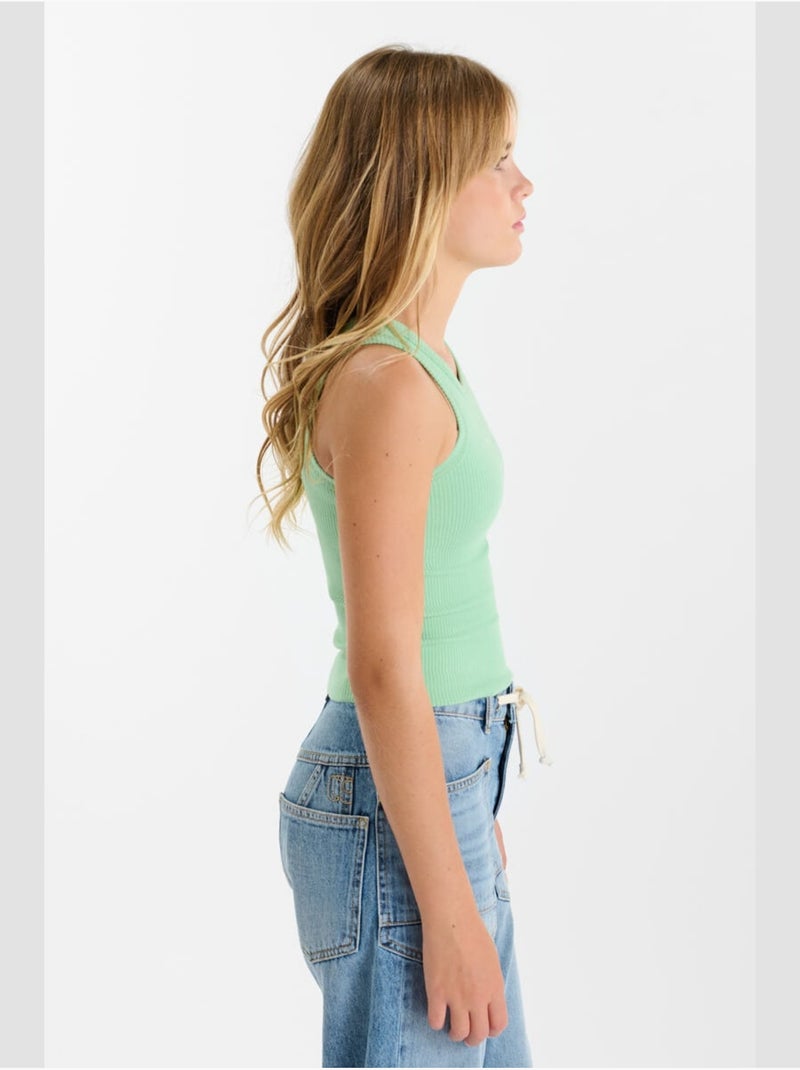 Camiseta sin mangas MARGI Verde - Kiabi
