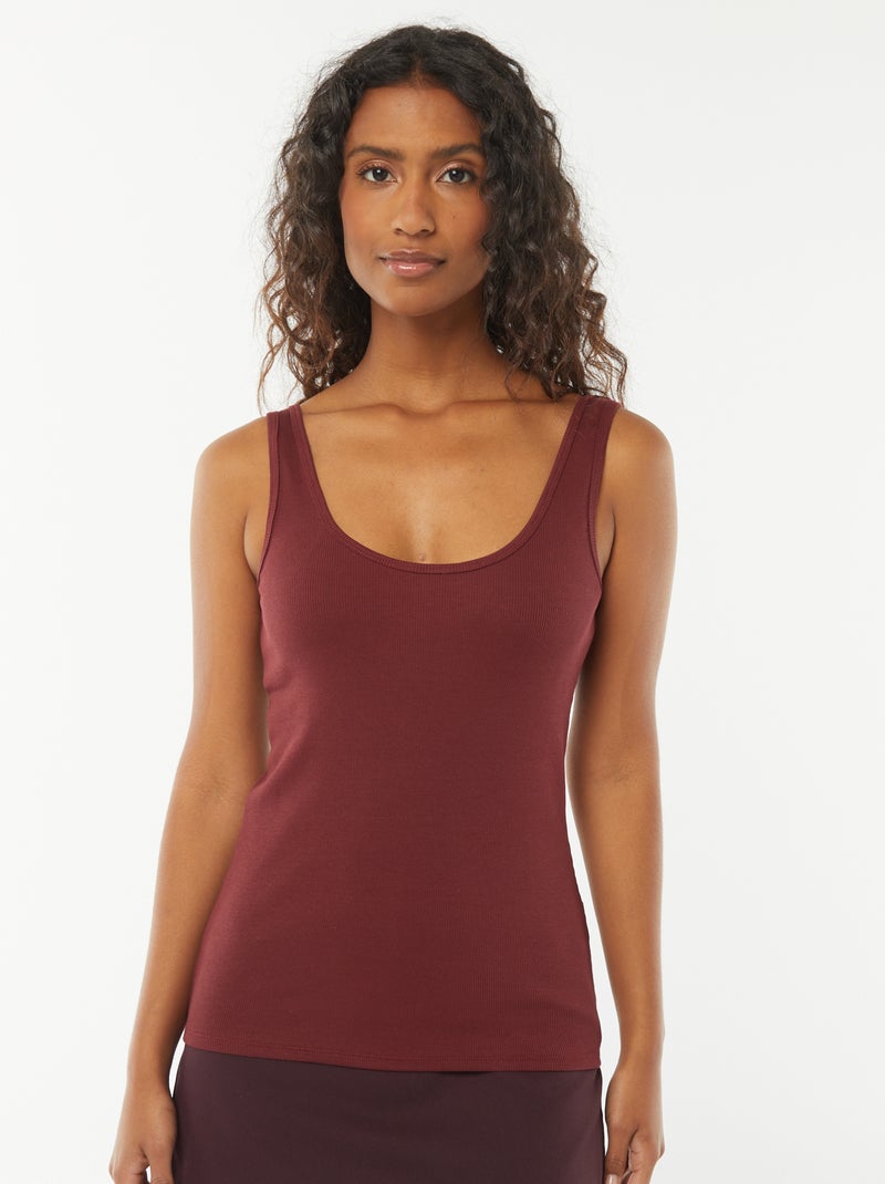 Camiseta sin mangas Marron - Kiabi