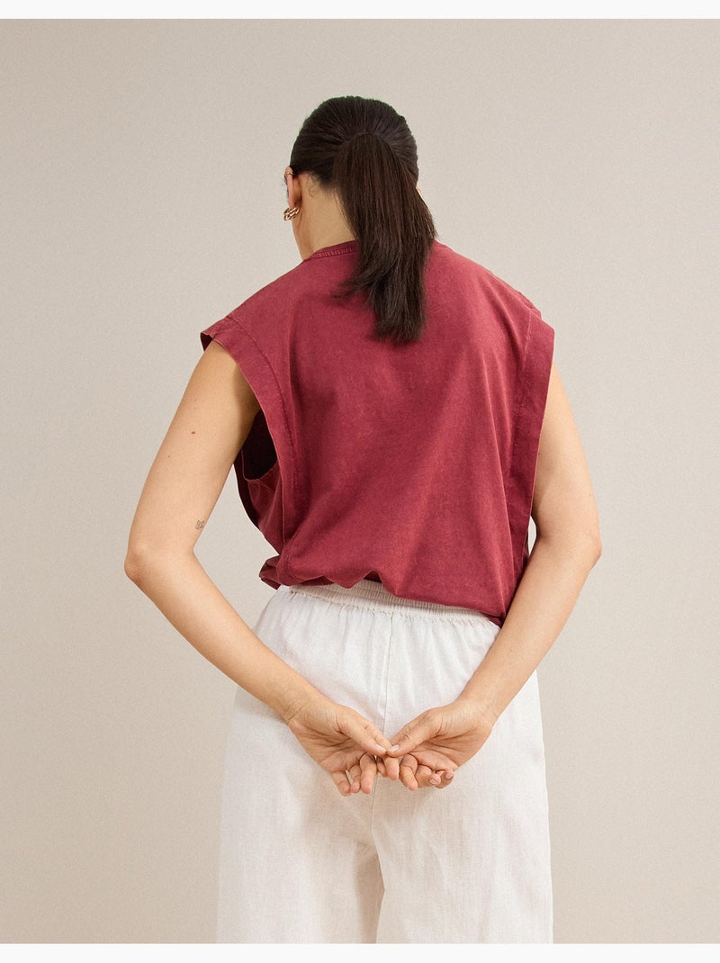 Camiseta sin mangas, MO Fashion Rojo - Kiabi