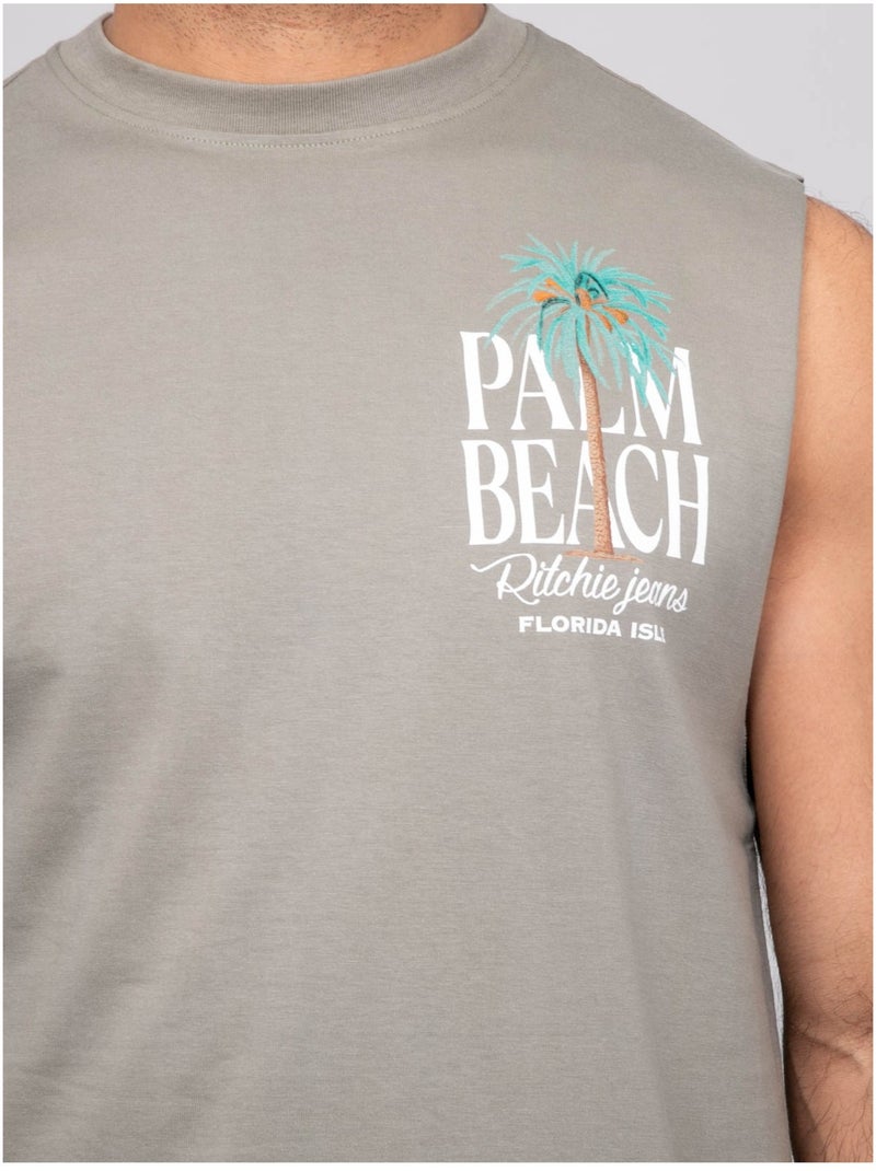 Camiseta sin mangas NALPATE Caqui - Kiabi