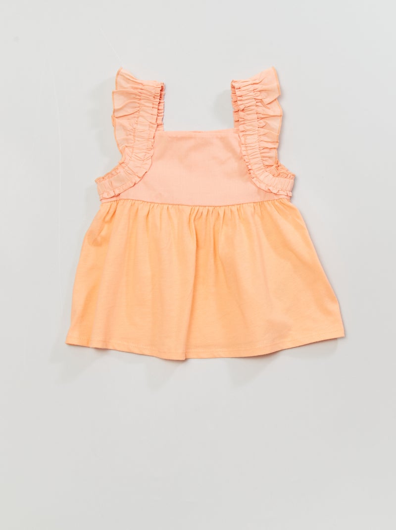 Camiseta sin mangas NARANJA - Kiabi