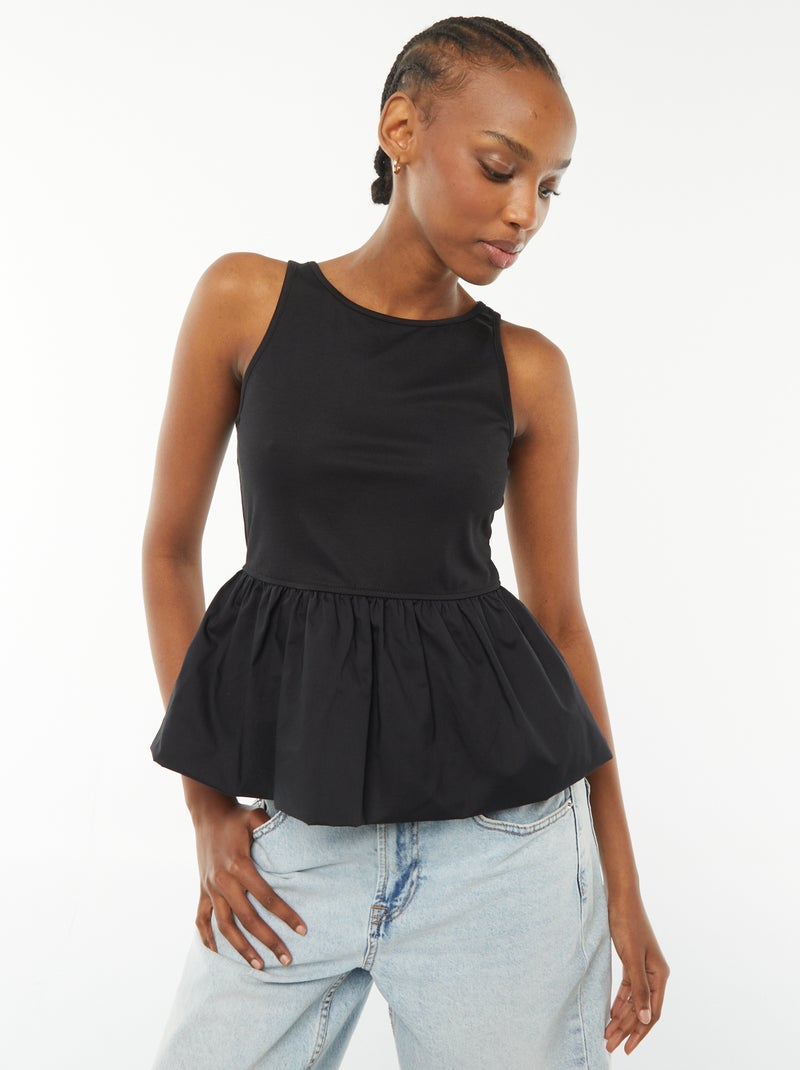 Camiseta sin mangas negro - Kiabi