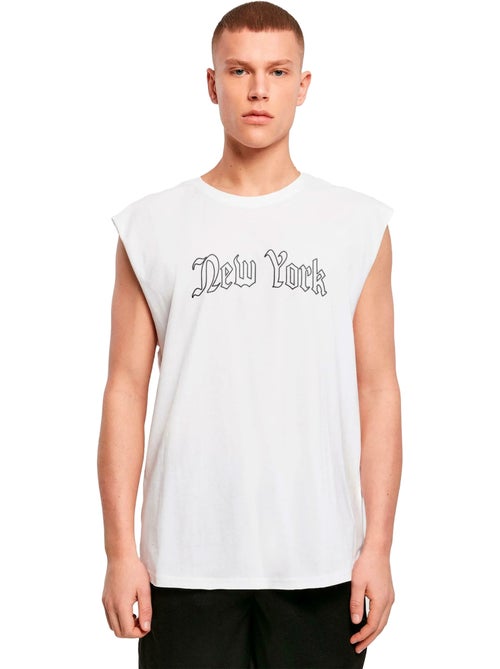 Camiseta sin mangas new york wording sin mangas para hombre - mister tee - Kiabi Camiseta sin mangas new york wording sin mangas para hombre - mister tee - Kiabi