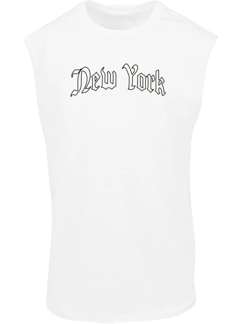Camiseta sin mangas new york wording sin mangas para hombre - mister tee - Kiabi Camiseta sin mangas new york wording sin mangas para hombre - mister tee - Kiabi