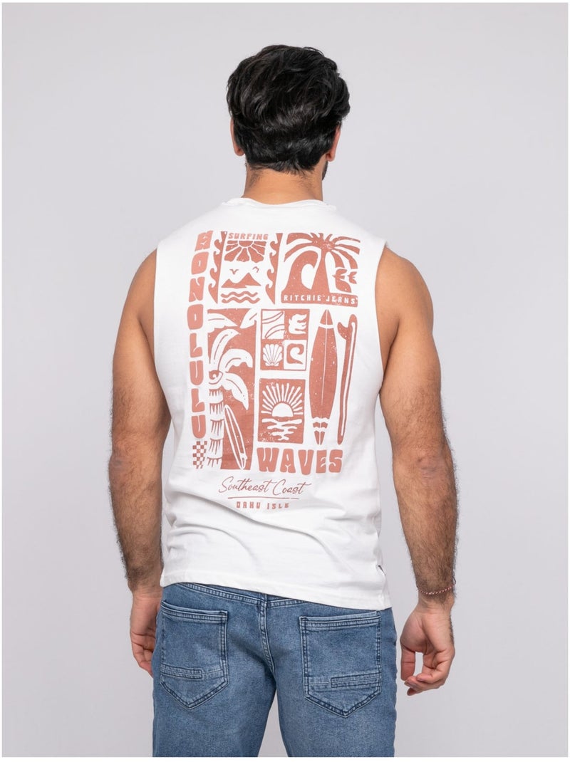 Camiseta sin mangas NIPOLYTE Crudo - Kiabi