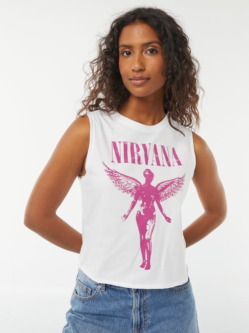 Camiseta sin mangas 'Nirvana' - Kiabi