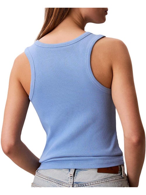 Camiseta sin mangas para mujer calvin klein jeans con etiqueta tejida - Kiabi Camiseta sin mangas para mujer calvin klein jeans con etiqueta tejida - Kiabi