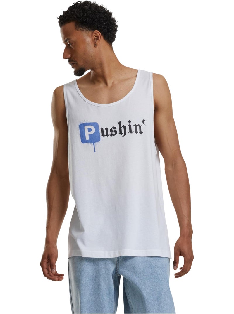 Camiseta sin mangas pushin p para hombre - mister tee Blanco - Kiabi