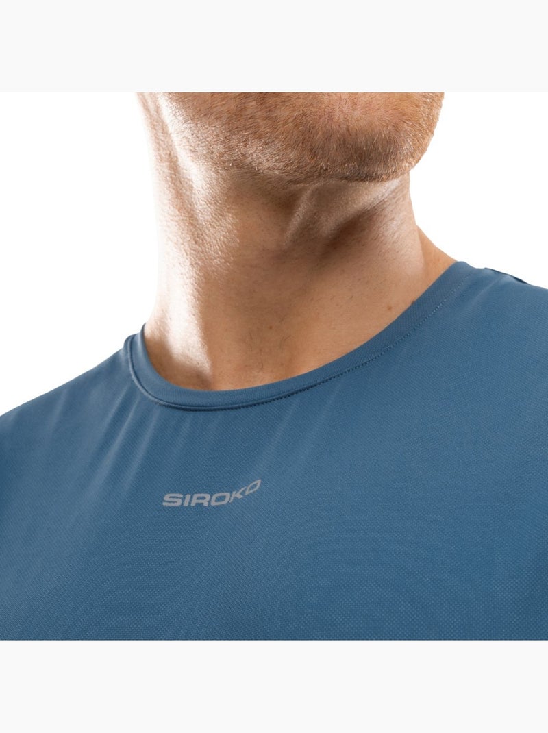 Camiseta sin mangas running hombre fitness hombre paine Azul - Kiabi