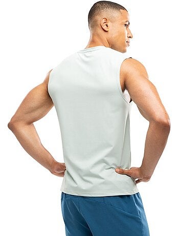 Camiseta sin mangas running hombre fitness hombre paine mint