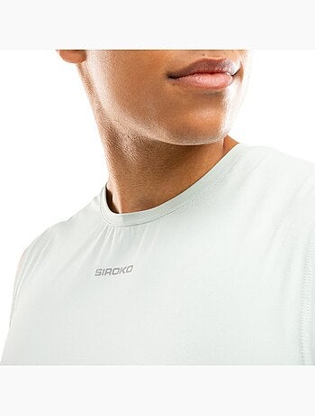Camiseta sin mangas running hombre fitness hombre paine mint
