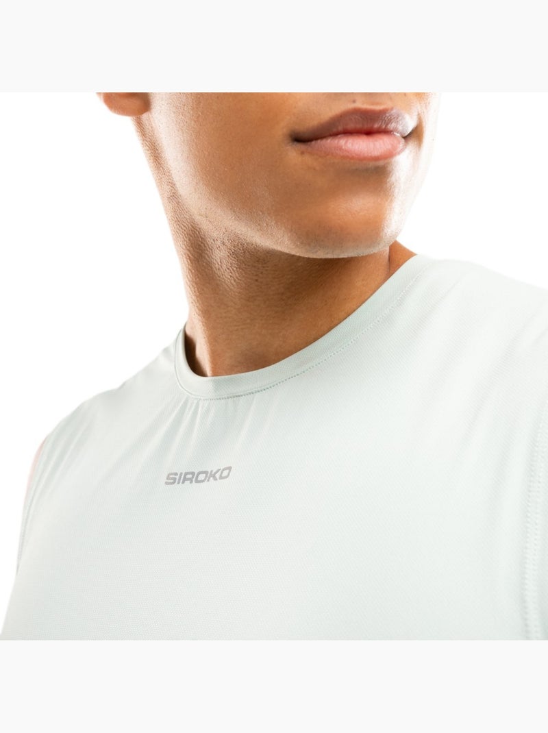 Camiseta sin mangas running hombre fitness hombre paine mint Verde - Kiabi