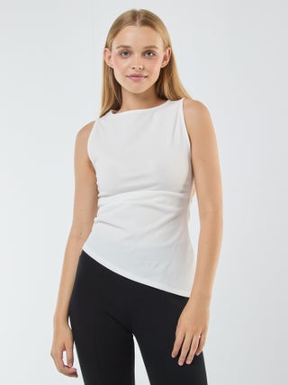 Camiseta sin mangas simétrica