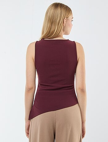 Camiseta sin mangas simétrica