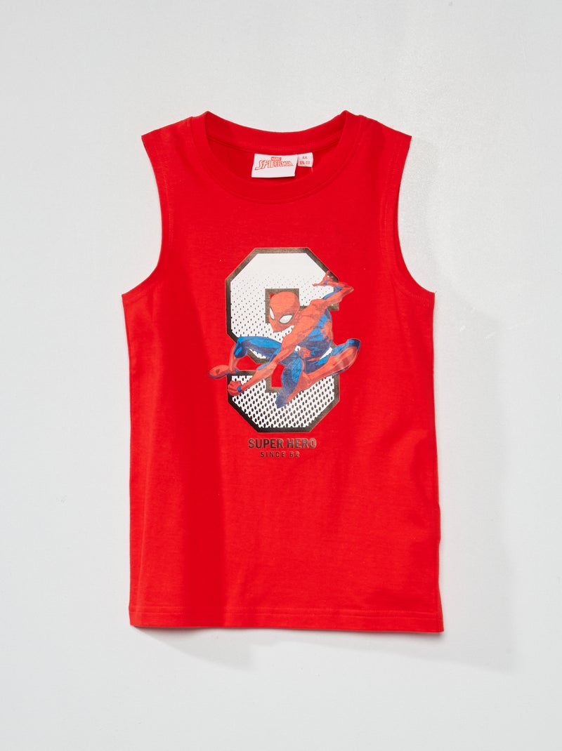 Camiseta sin mangas 'Spider-Man' de 'Marvel' rojo - Kiabi