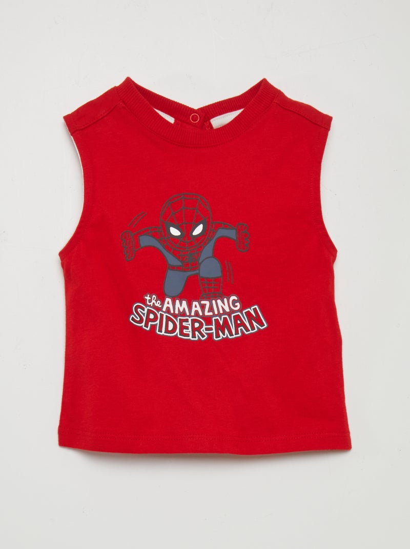 Camiseta sin mangas 'Spider-Man' 'Marvel' ROJO - Kiabi