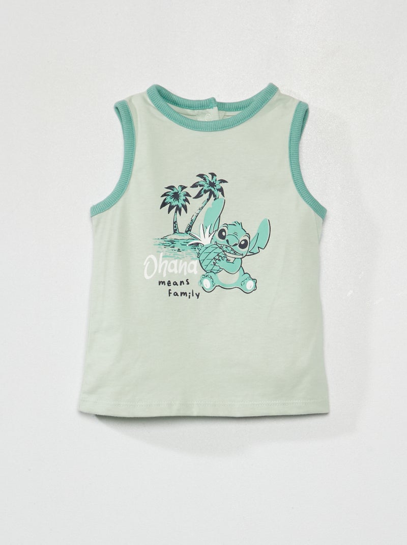 Camiseta sin mangas 'Stitch' AZUL - Kiabi