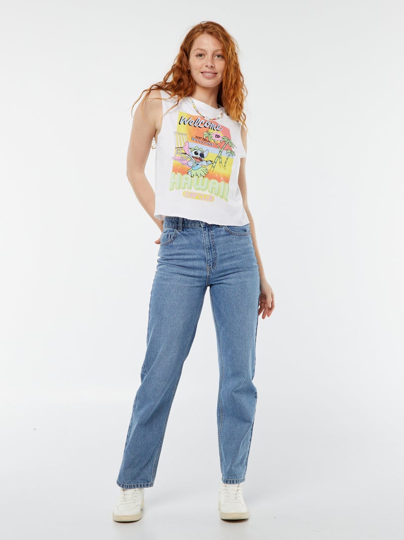 Camiseta sin mangas 'Stitch' 'Disney' BLANCO - Kiabi