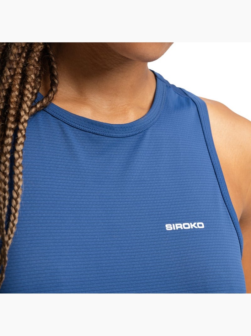 Camiseta sin mangas tenis mujer tenis mujer match Azul - Kiabi